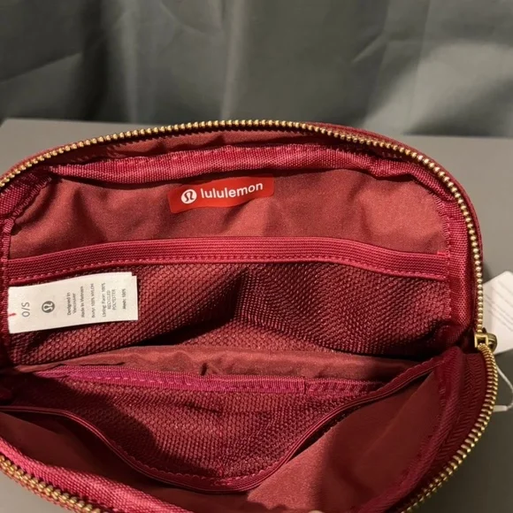 Lululemon Maroon with Golden Detail everyday Belt Bags - Picture 6 of 7
